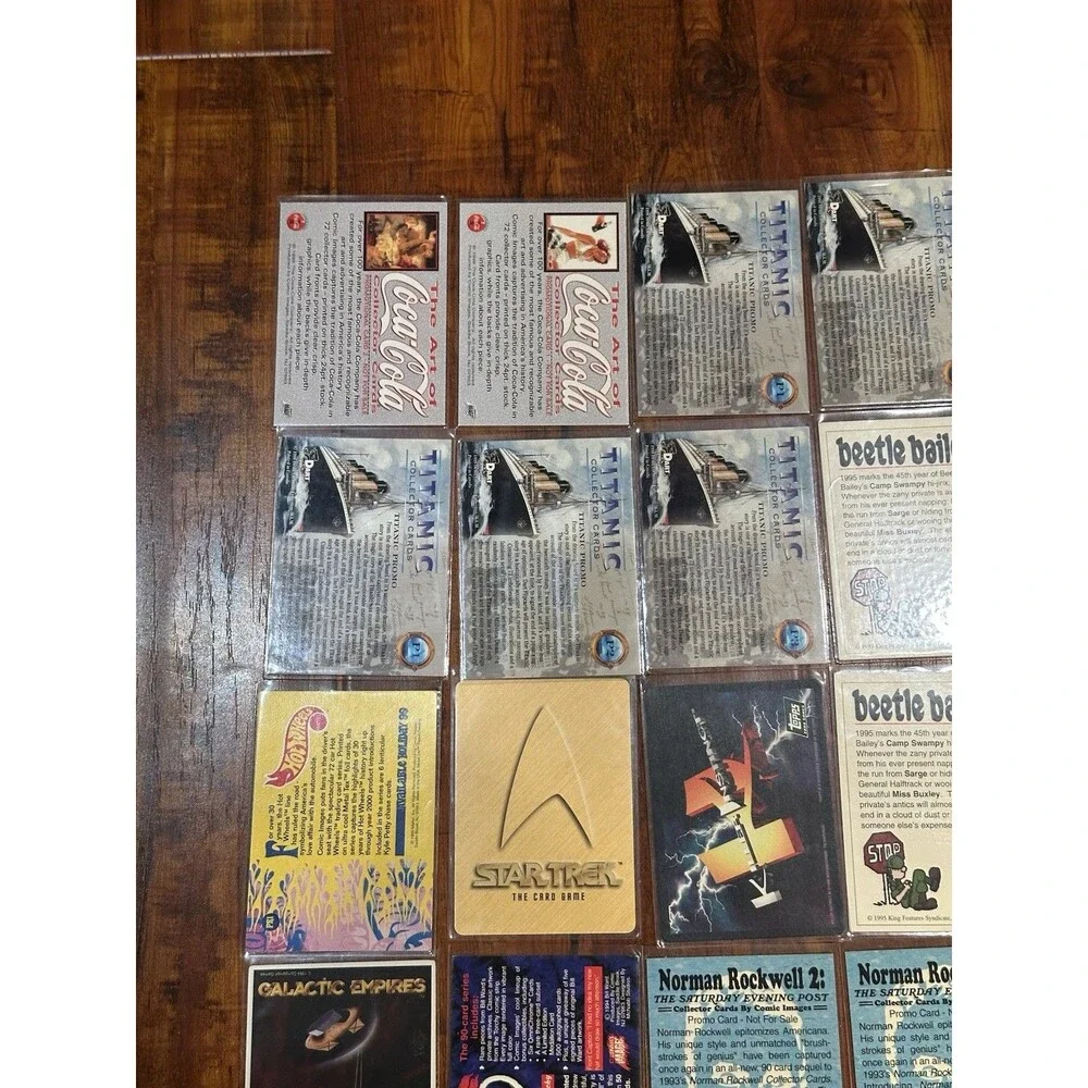 Lot of (25) Non-Sport Trading Promo Cards Coca-Cola, Titanic, Disney, Hot Wheels